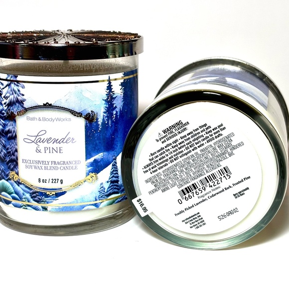 LAVENDER PINE Single Wick Candle - Picture 3 of 3